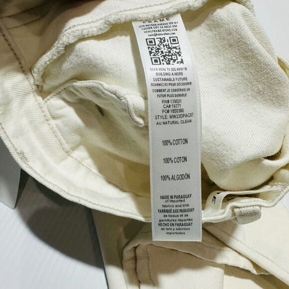 FRAME The Extreme Trouser Women's 26 Natural Clean Denim Flare Leg Jeans NWT - Picture 8 of 11